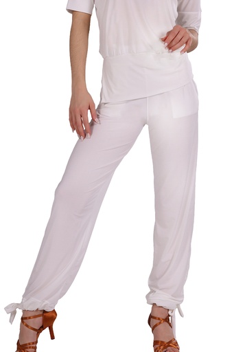 [1JL231401XSIVO-12900] Women's dance pants "CELINE" ivory (XS)